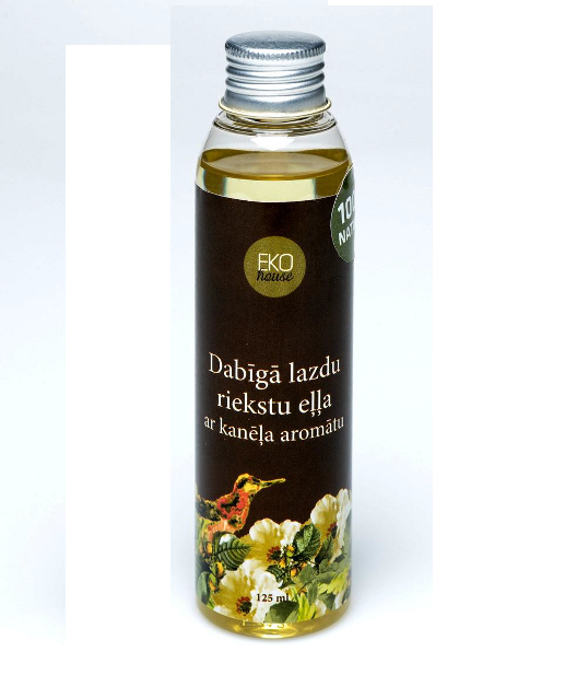 EKOhouse Dabīgā lazdu riekstu eļļa ar kanēļa aromātu 125 ml